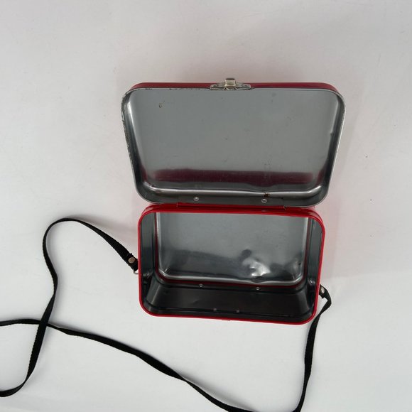 FUJIYA Peko & Poko Tin Metal Box Crossbody Box 6'' x 4'' x 3'' - Picture 13 of 14